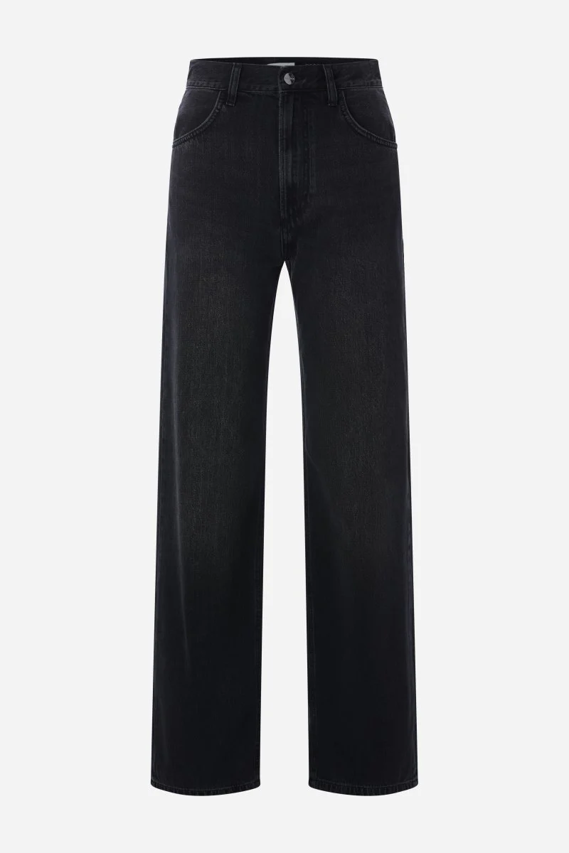 Schwarze Mid-Waist-Jeans - Image 2