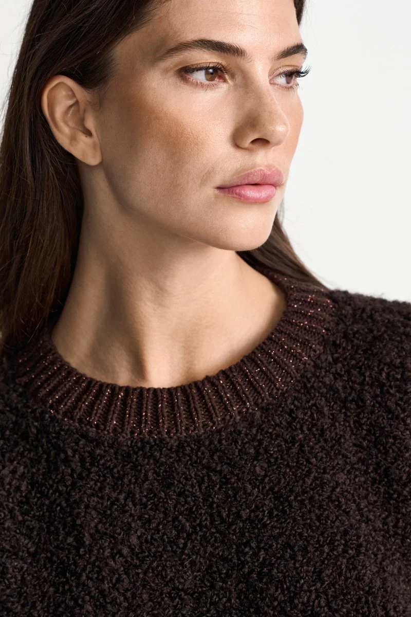 Bouclé-Pullover mit Halbarm - Image 10
