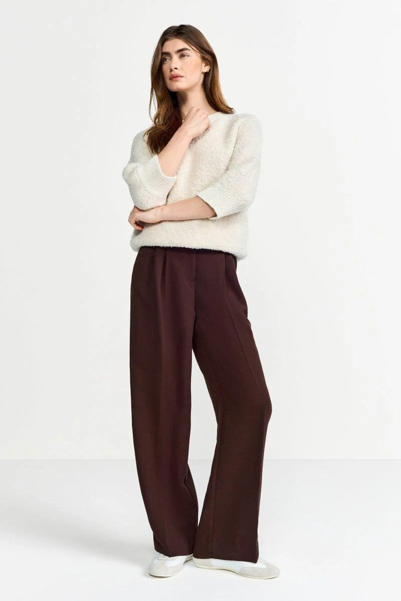 Bouclé-Pullover mit Halbarm - Image 3