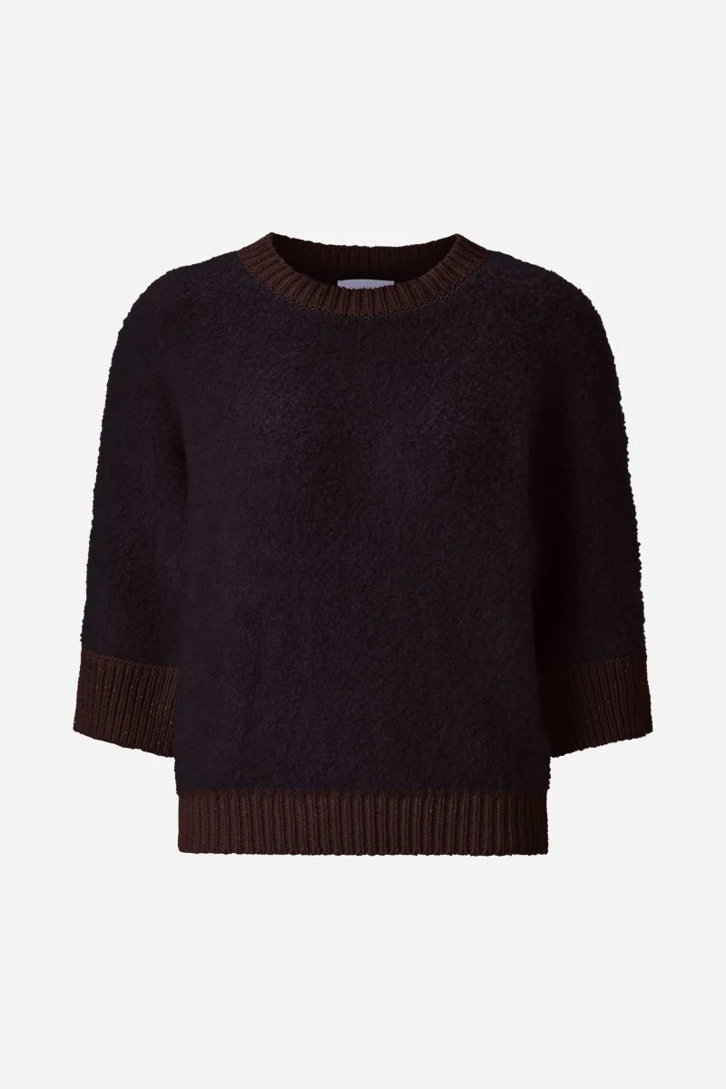 Bouclé-Pullover mit Halbarm - Image 7
