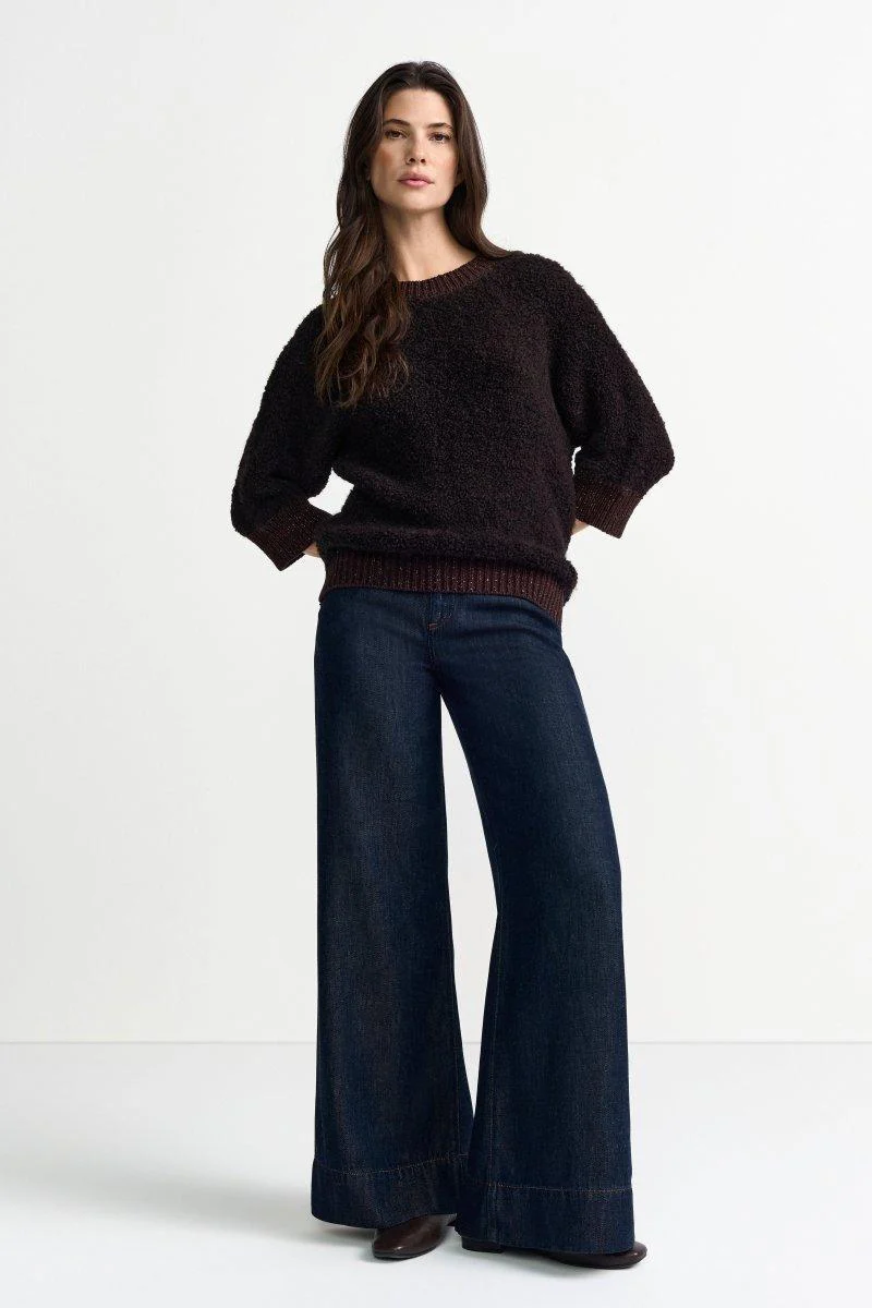 Bouclé-Pullover mit Halbarm - Image 8