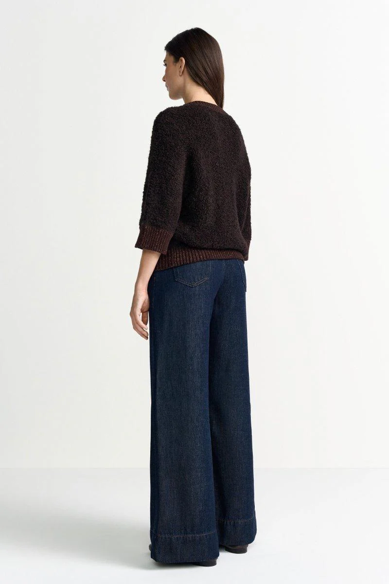 Bouclé-Pullover mit Halbarm - Image 9