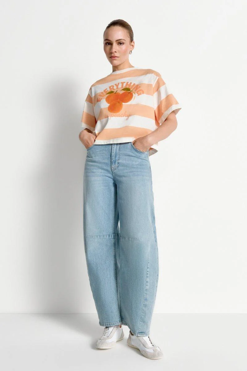 Gestreiftes Cropped-T-Shirt - Image 2