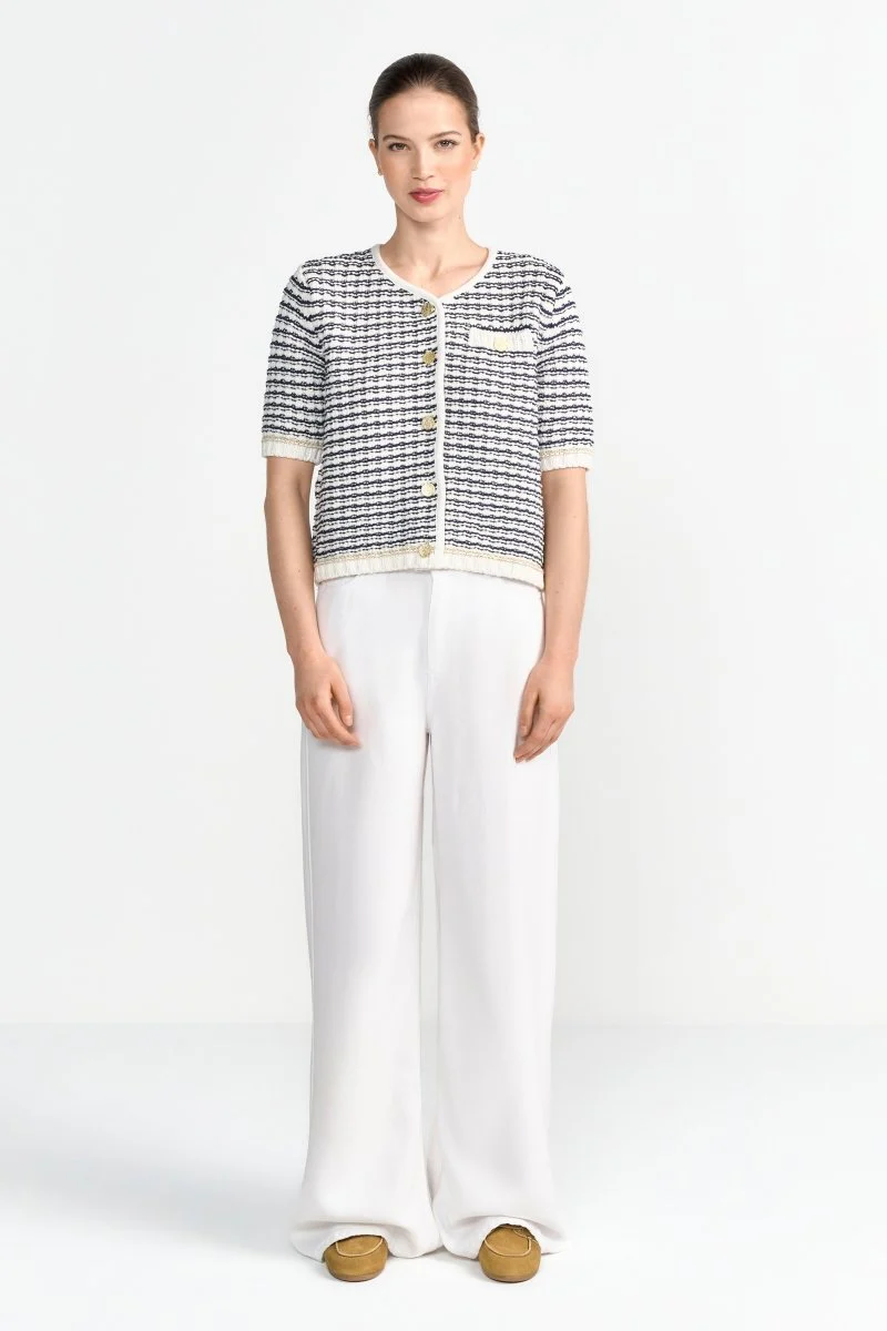 Bouclé-Cardigan mit Kurzarm - Image 3