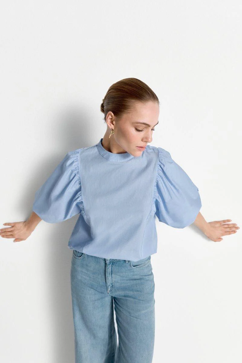Bluse mit Schleifenkragen - Image 2