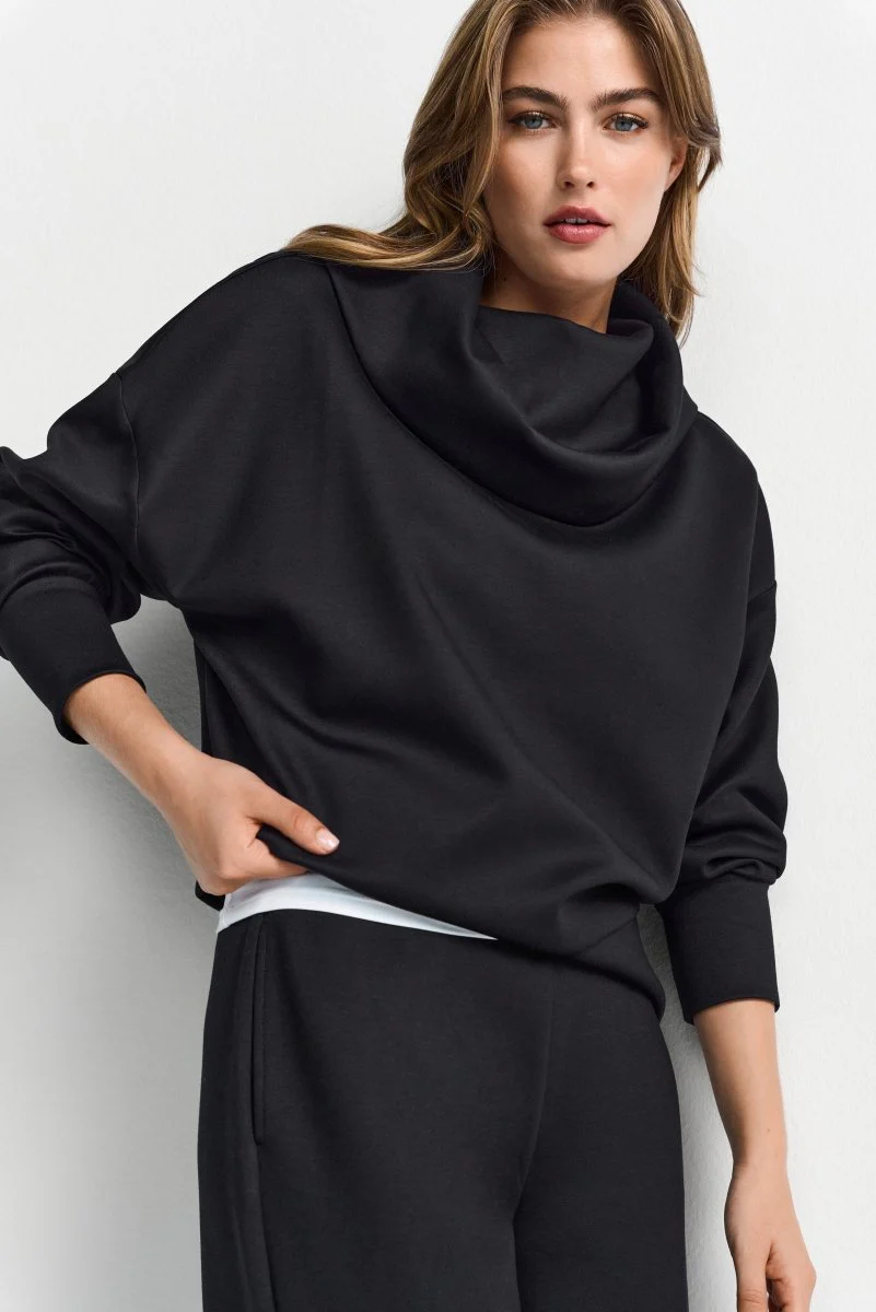 Sweatshirt mit Stehkragen