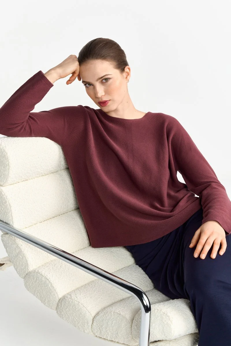 Feinstrickpullover mit Crewneck