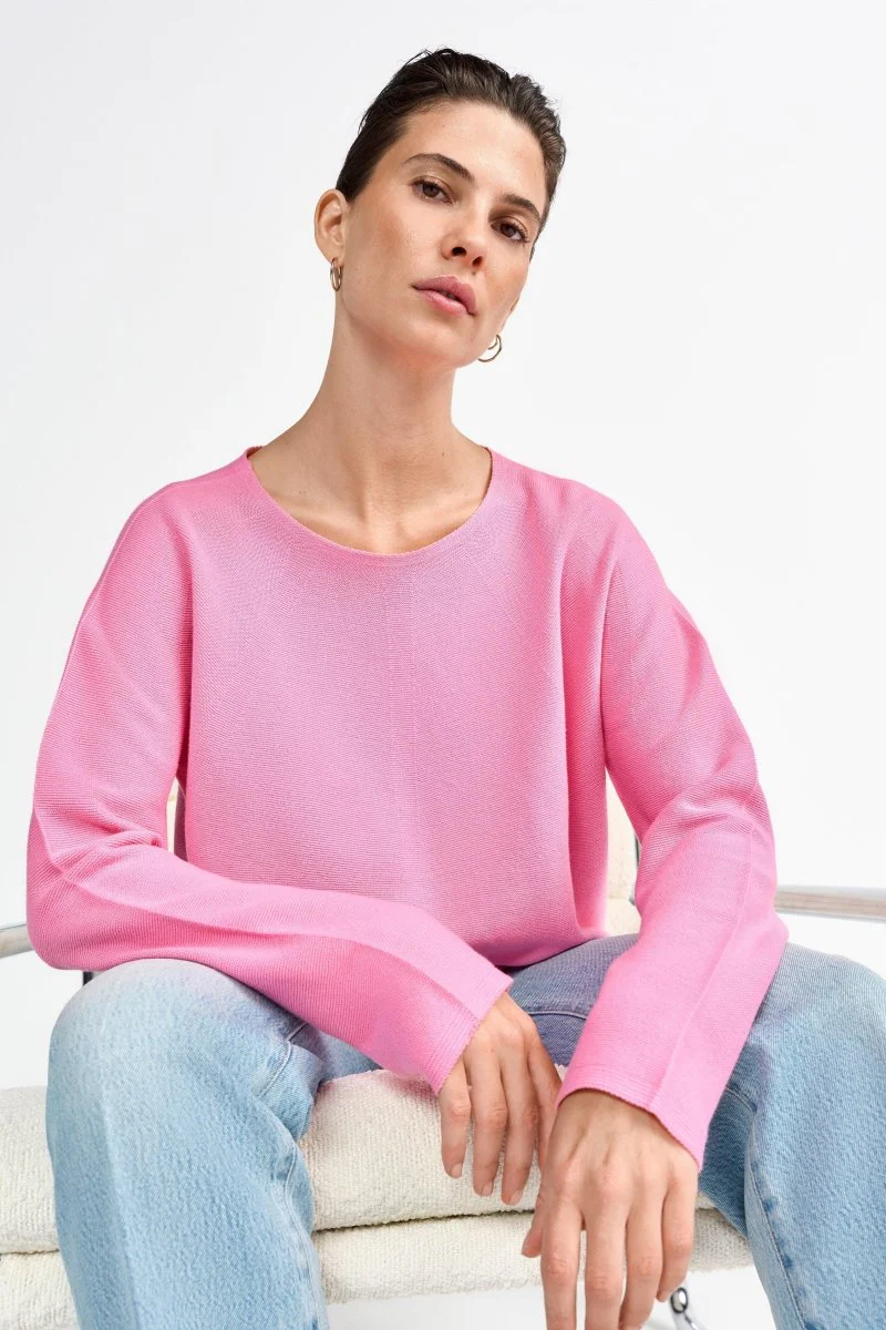 Feinstrickpullover mit Crewneck