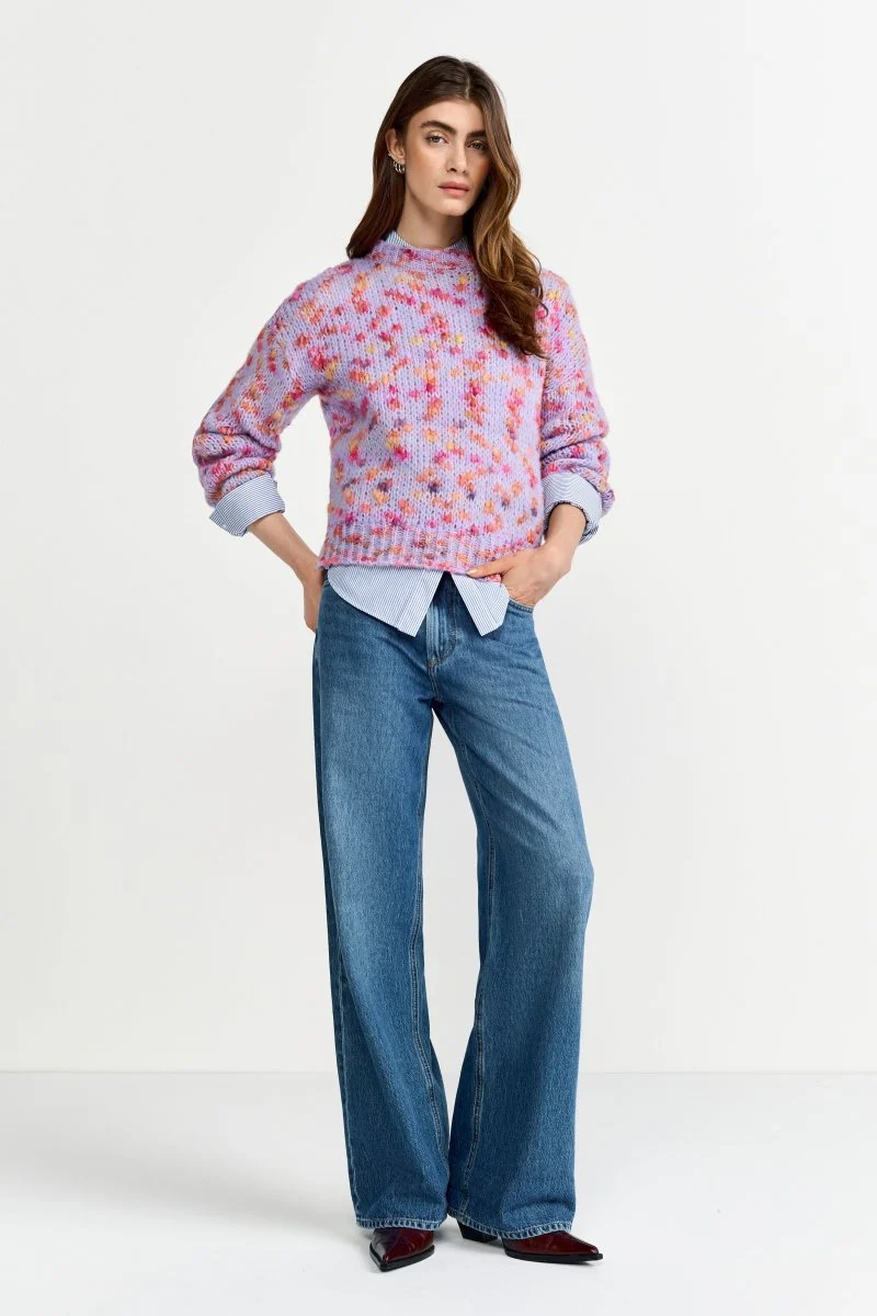 Bunter Bouclé-Strickpullover - Image 3