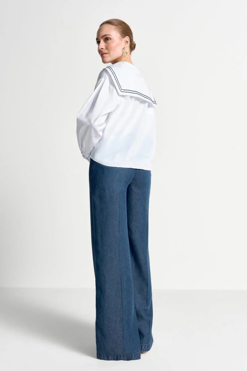 Bluse mit Matrosenkragen - Image 2