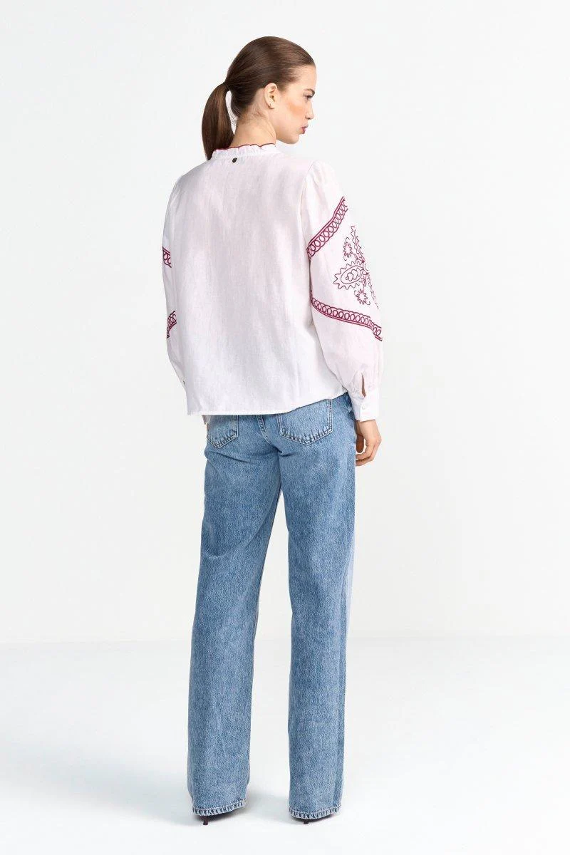 Boho-Bluse mit Stickerei - Image 4