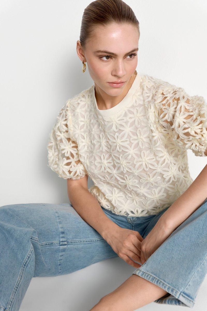 T-Shirt aus Spitze
