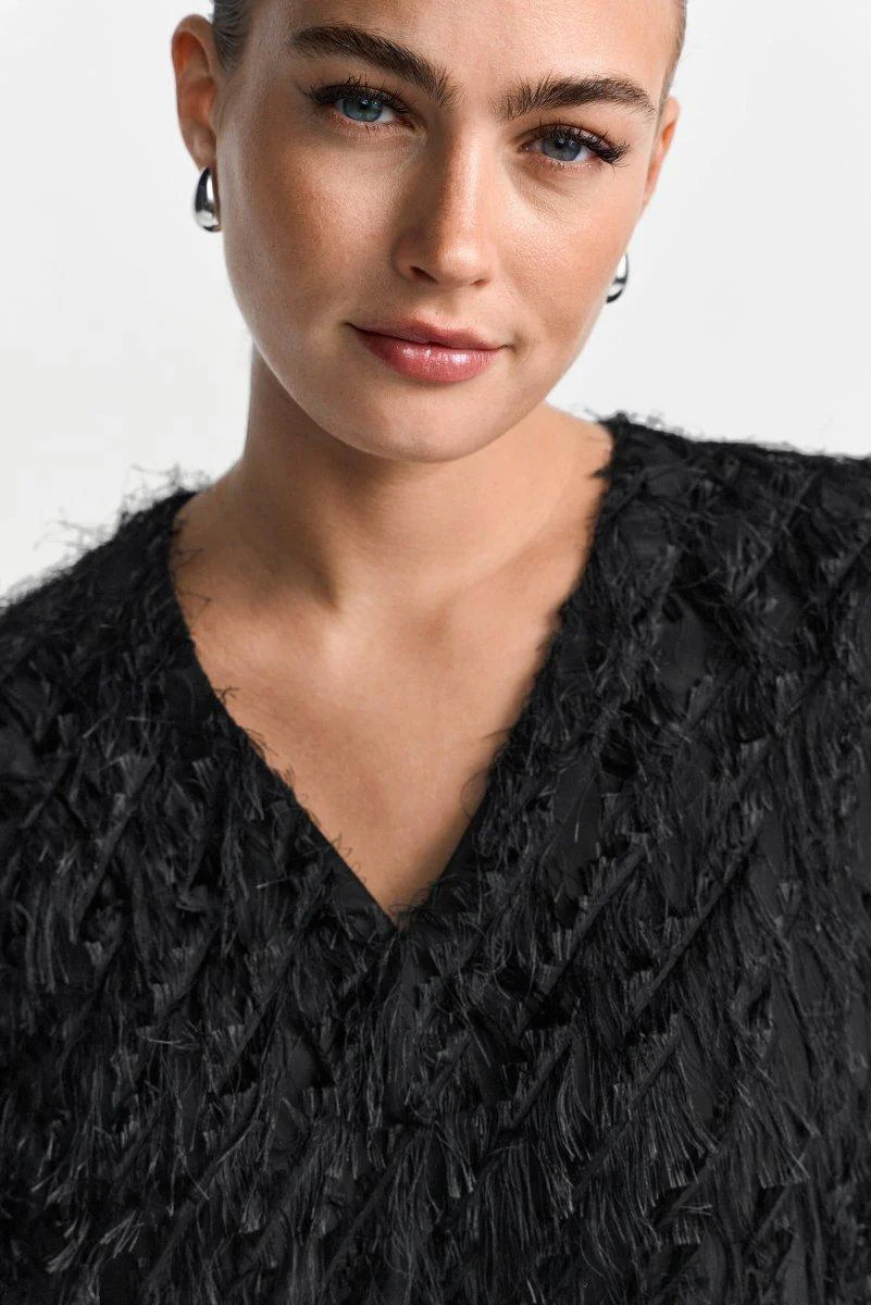 Festliche Bluse mit V-Ausschnitt - Image 5