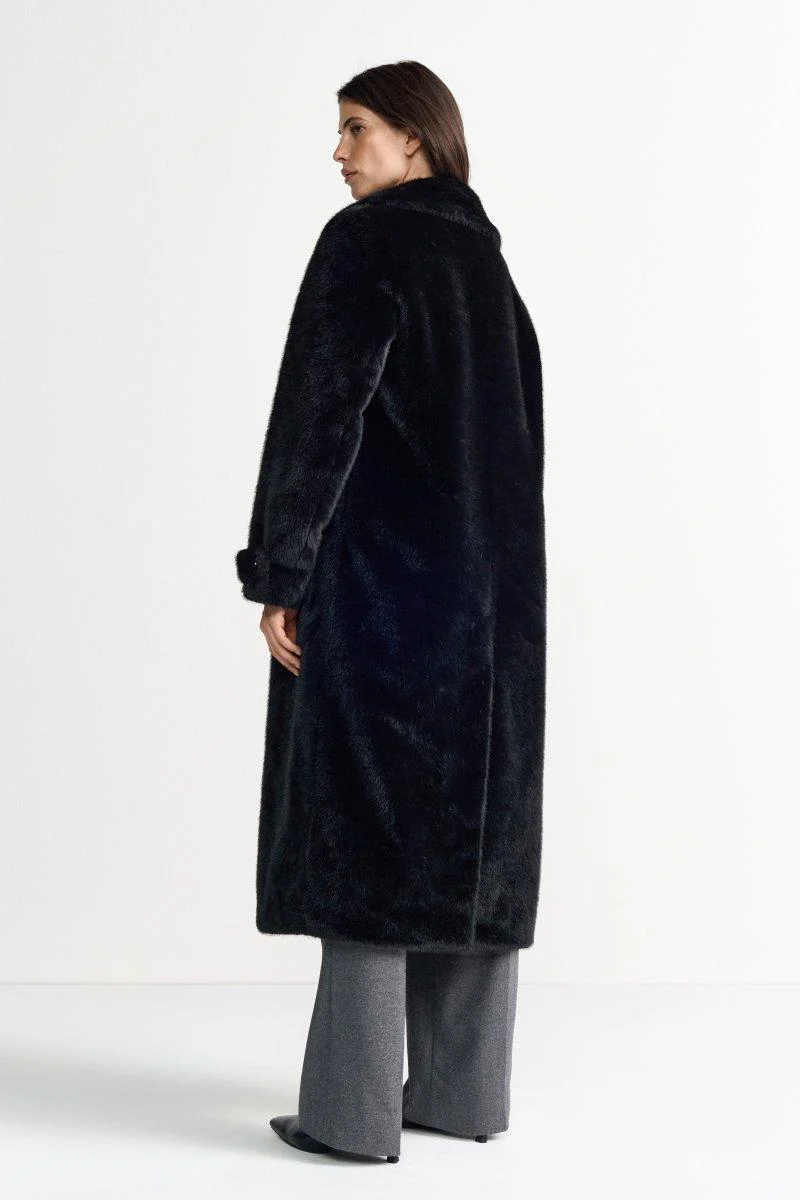 Schwarzer Oversized-Mantel - Image 4