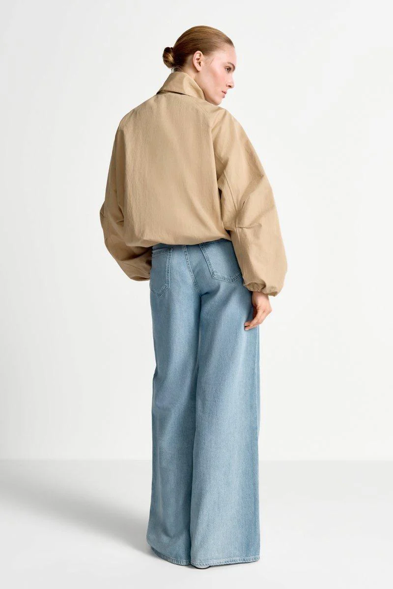 Hellblaue Wide-Leg-Jeans - Image 2