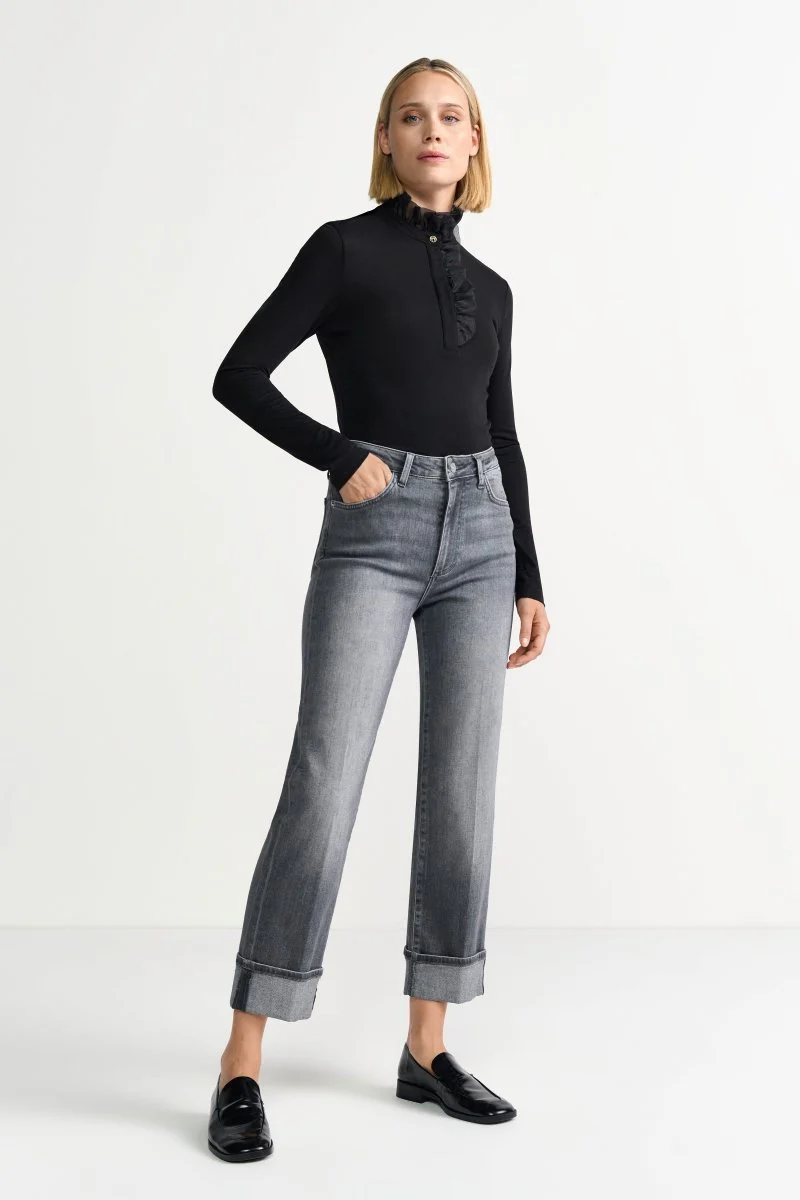 Longsleeve mit Rüschenkragen - Image 3