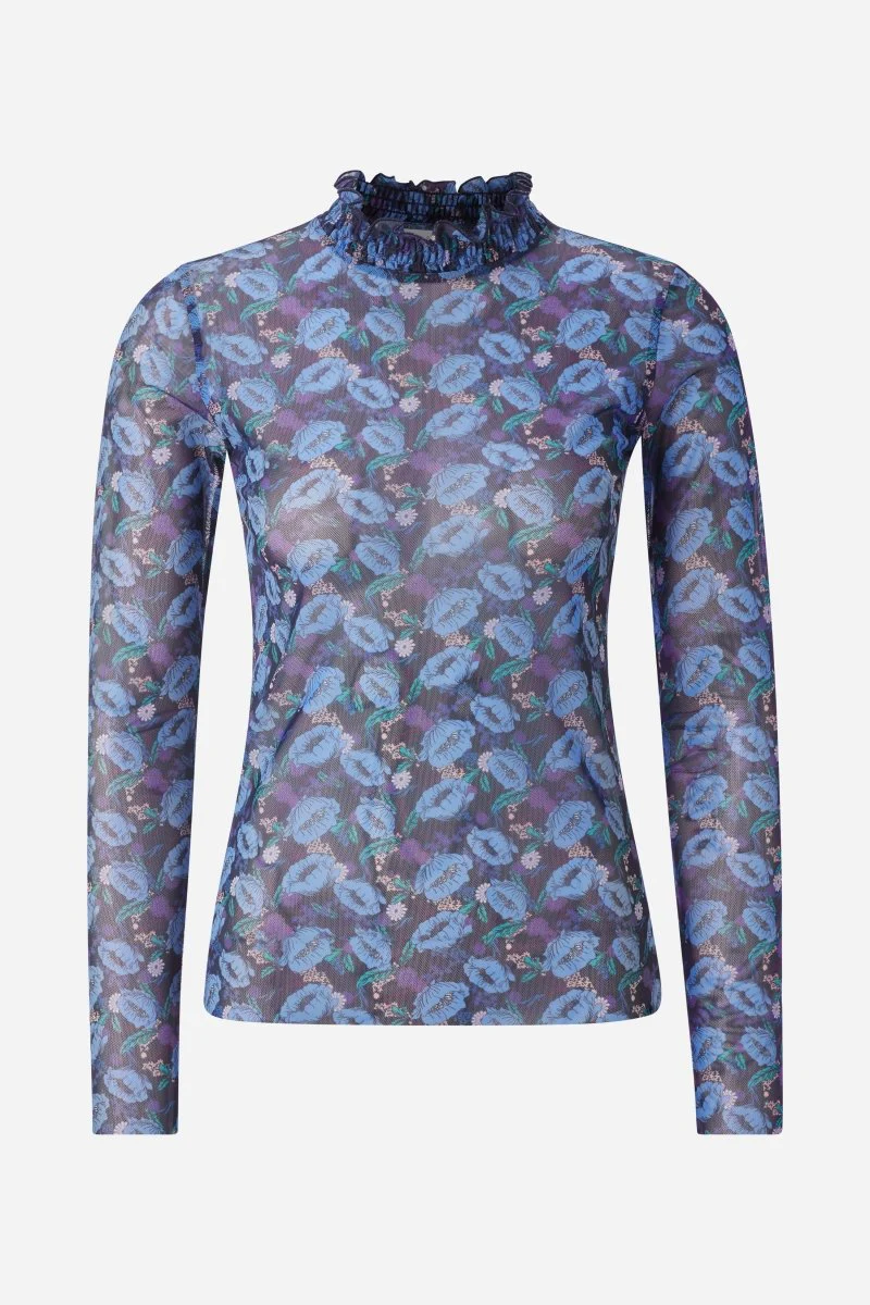 Mesh-Longsleeve mit Print - Image 2