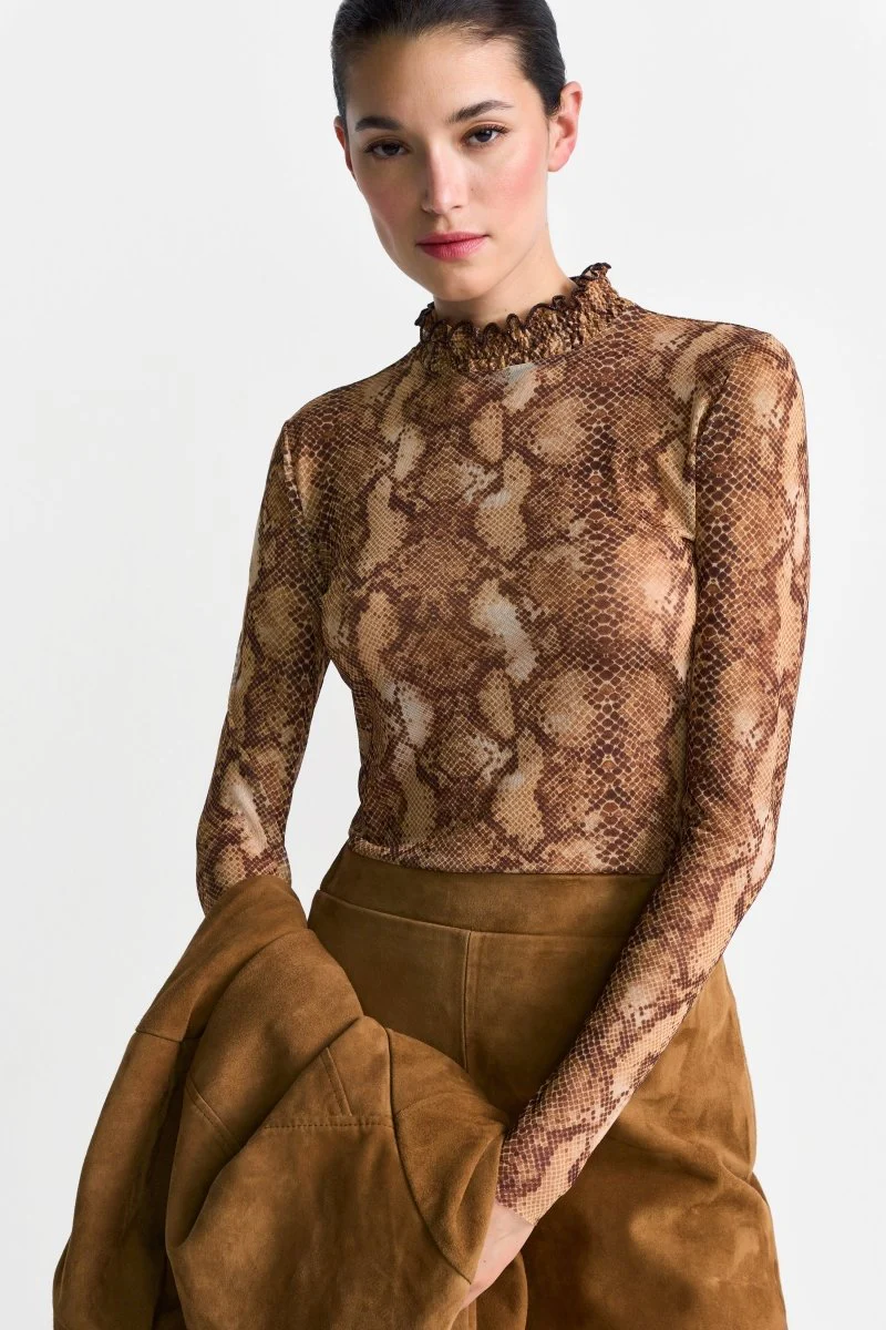 Longsleeve mit Animal-Print