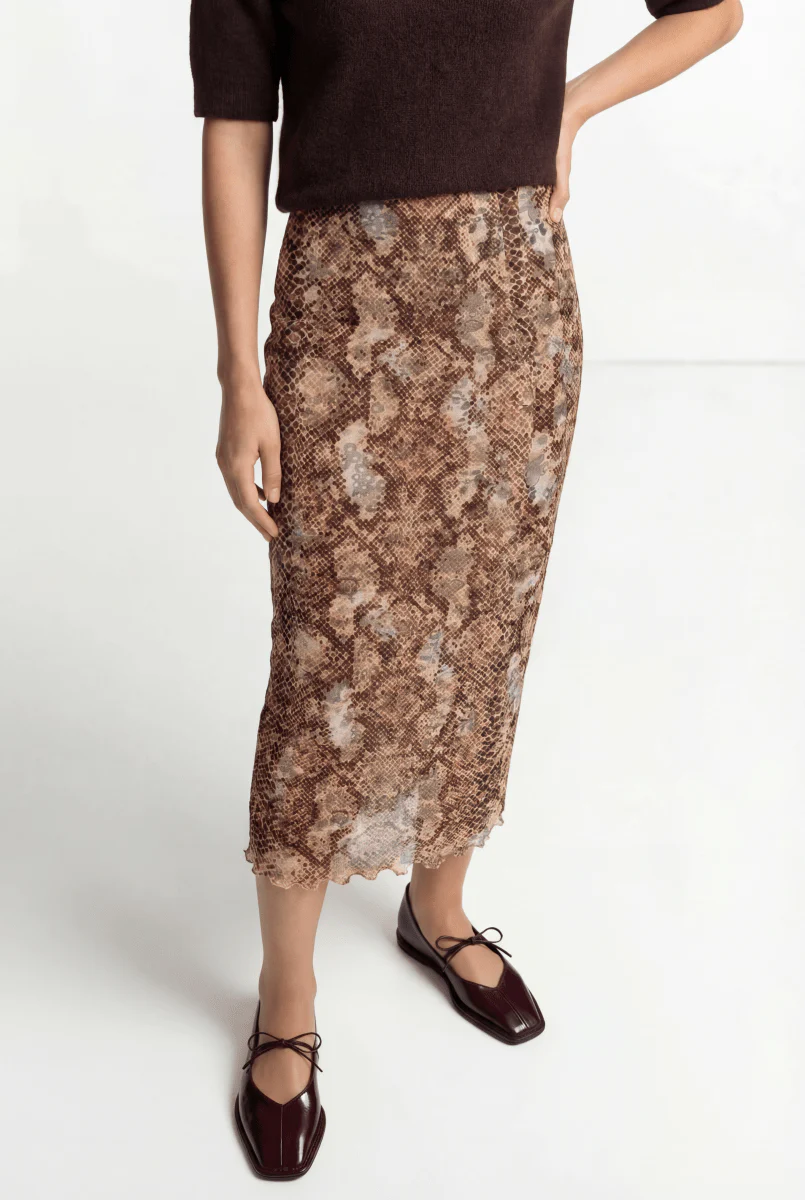 Mesh-Rock mit Animal-Print - Image 2