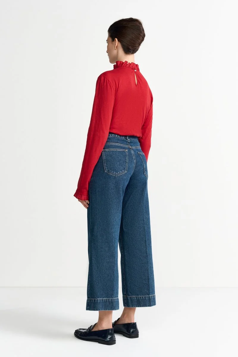 Longsleeve mit Rüschenkragen - Image 4