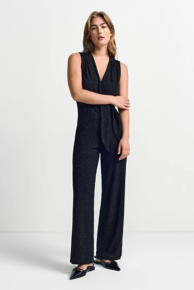 Jumpsuit mit Bindegürtel