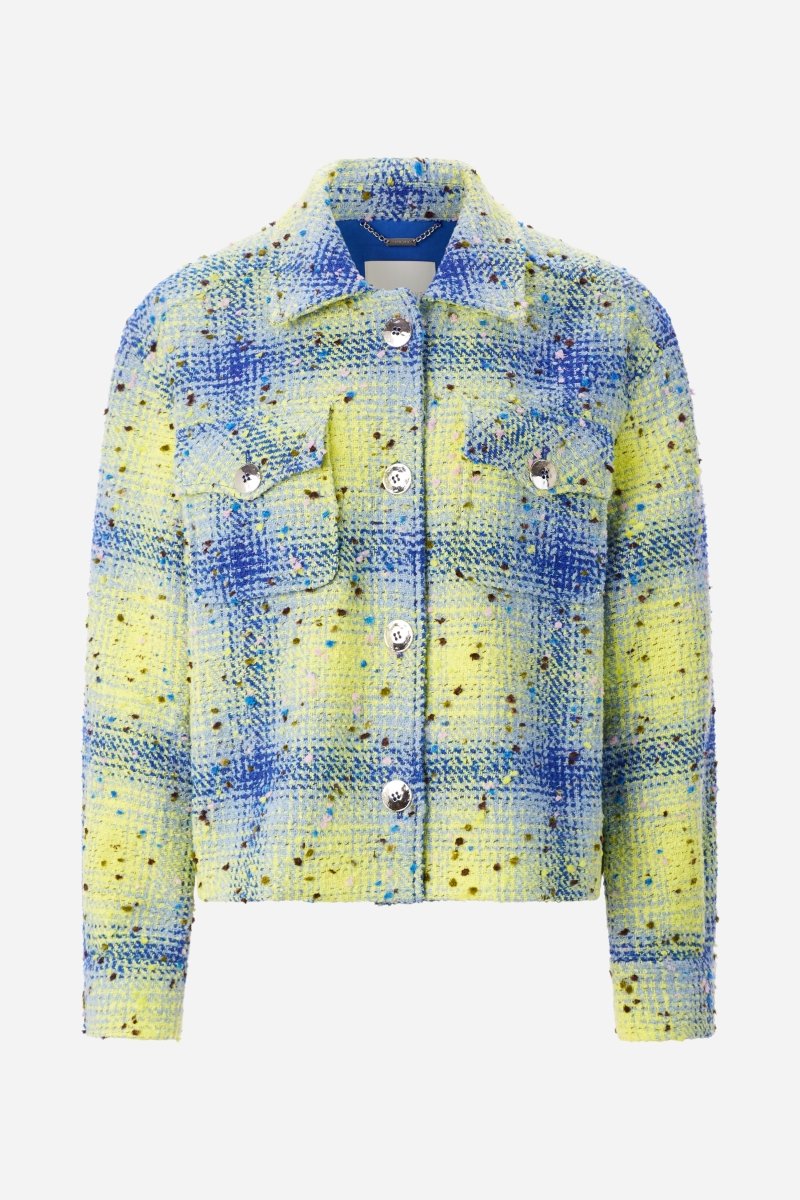 Karierte Bouclé-Hemdjacke - Image 5
