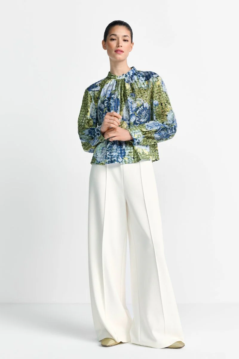 Chiffonbluse mit Blumenprint
