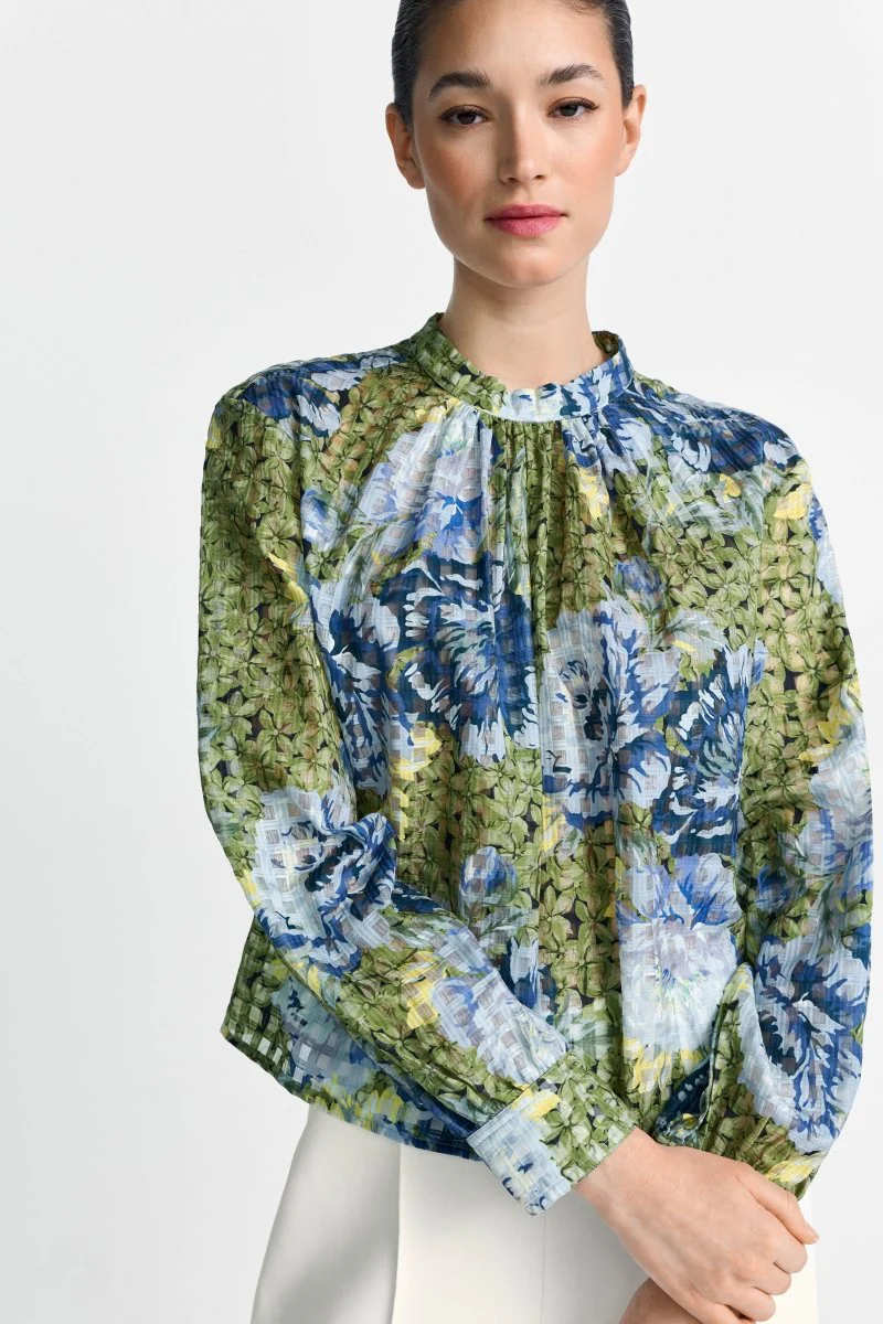 Chiffonbluse mit Blumenprint - Image 2
