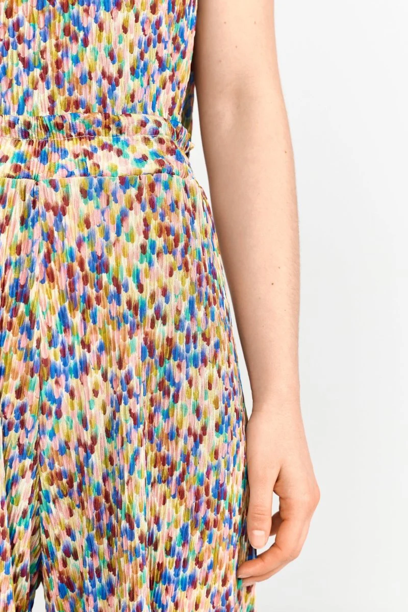 Plissierte Hose mit Print - Image 5