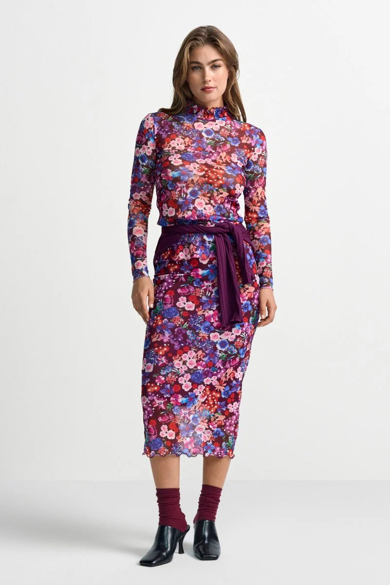 Midirock mit Blumenmuster - Image 4