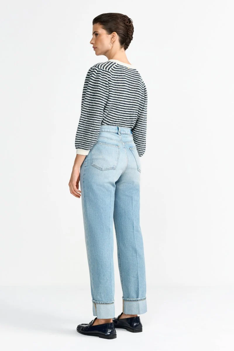 Hellblaue Straight-Leg-Jeans - Image 4