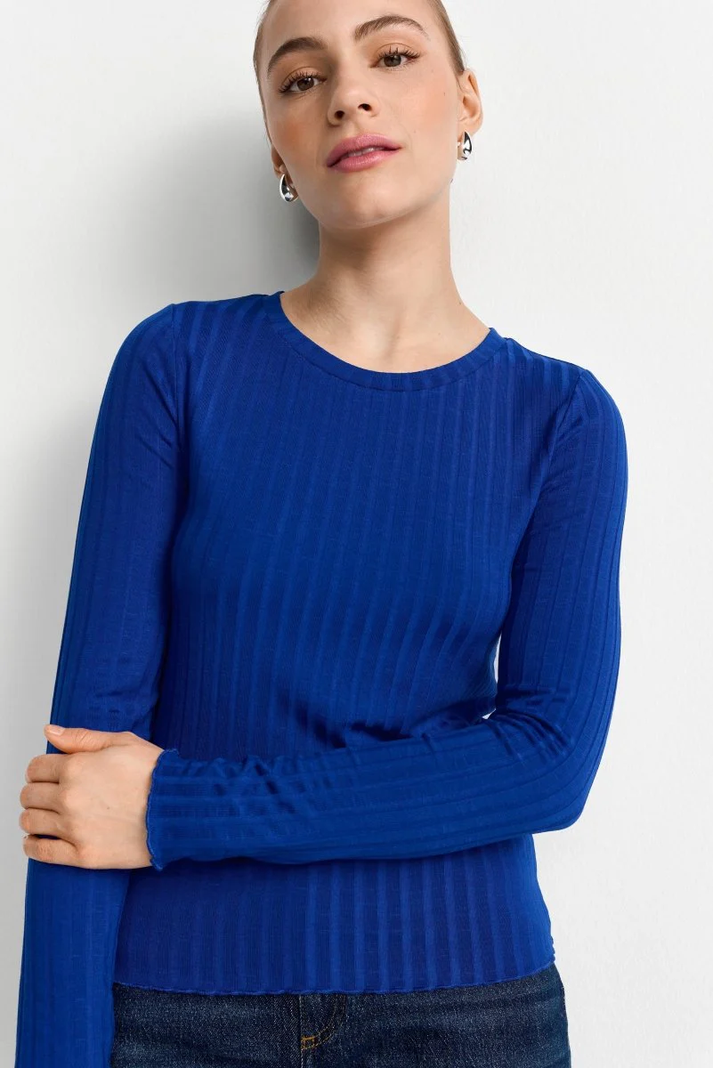 Longsleeve mit Rippstruktur - Image 2