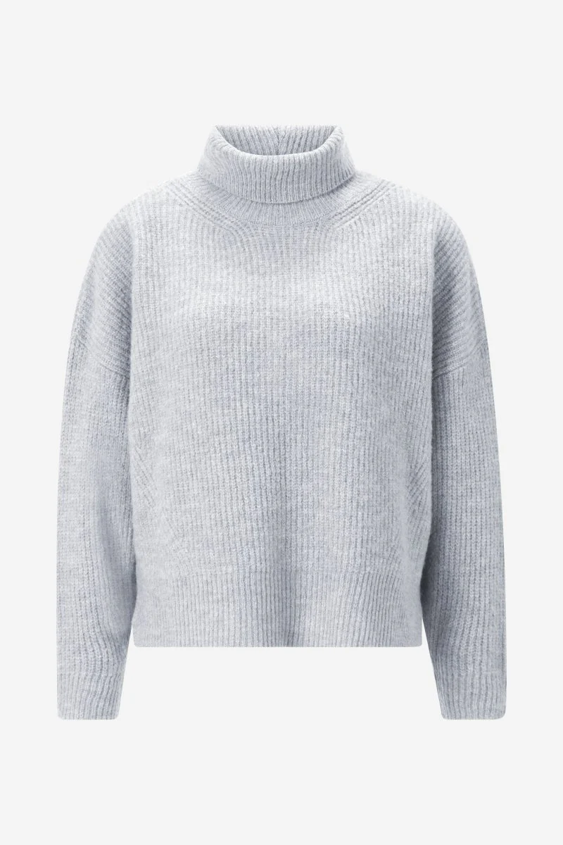 Oversize-Strickpullover mit Rollkragen - Image 12