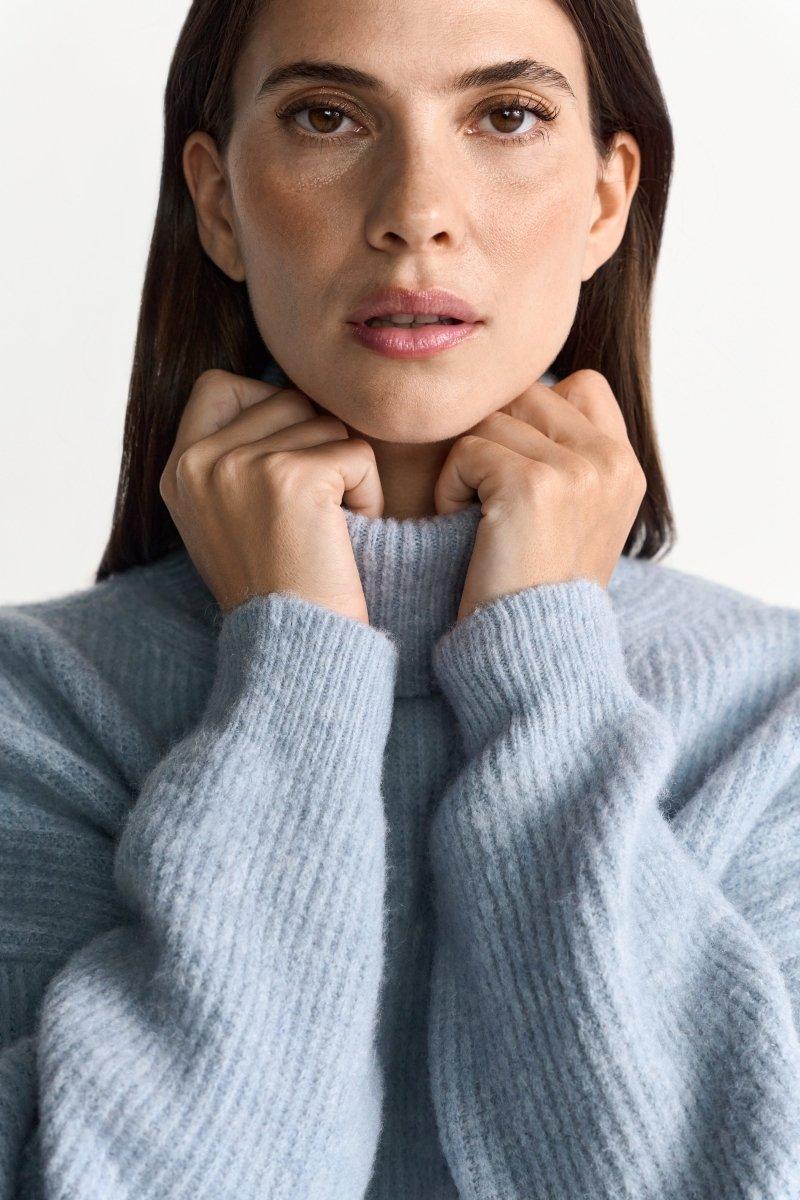 Oversize-Strickpullover mit Rollkragen - Image 20