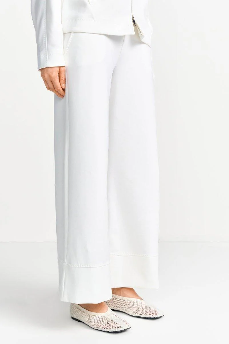 Weite Stoffhose in Weiß - Image 2