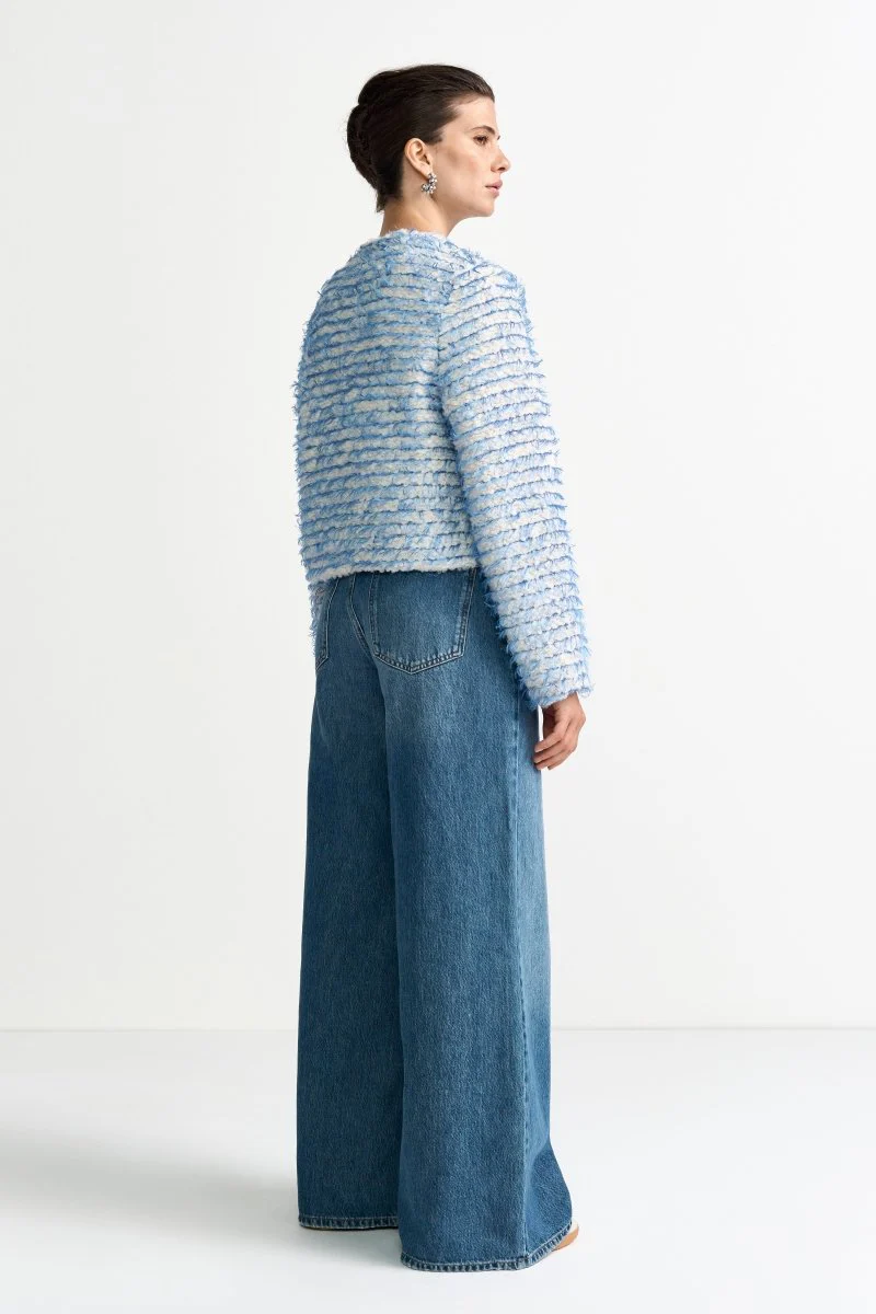 Bouclé-Jacke mit Statement-Knöpfen - Image 4