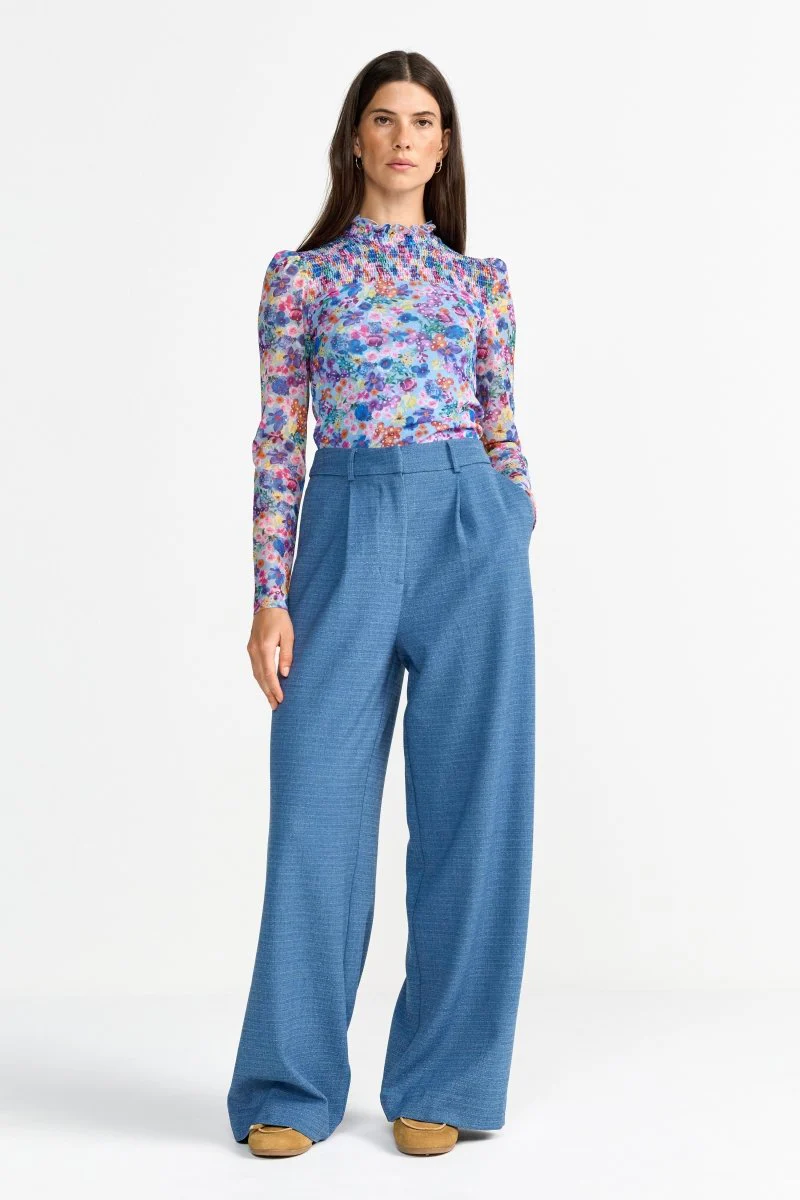 Mesh-Shirt mit Blumenprint - Image 3