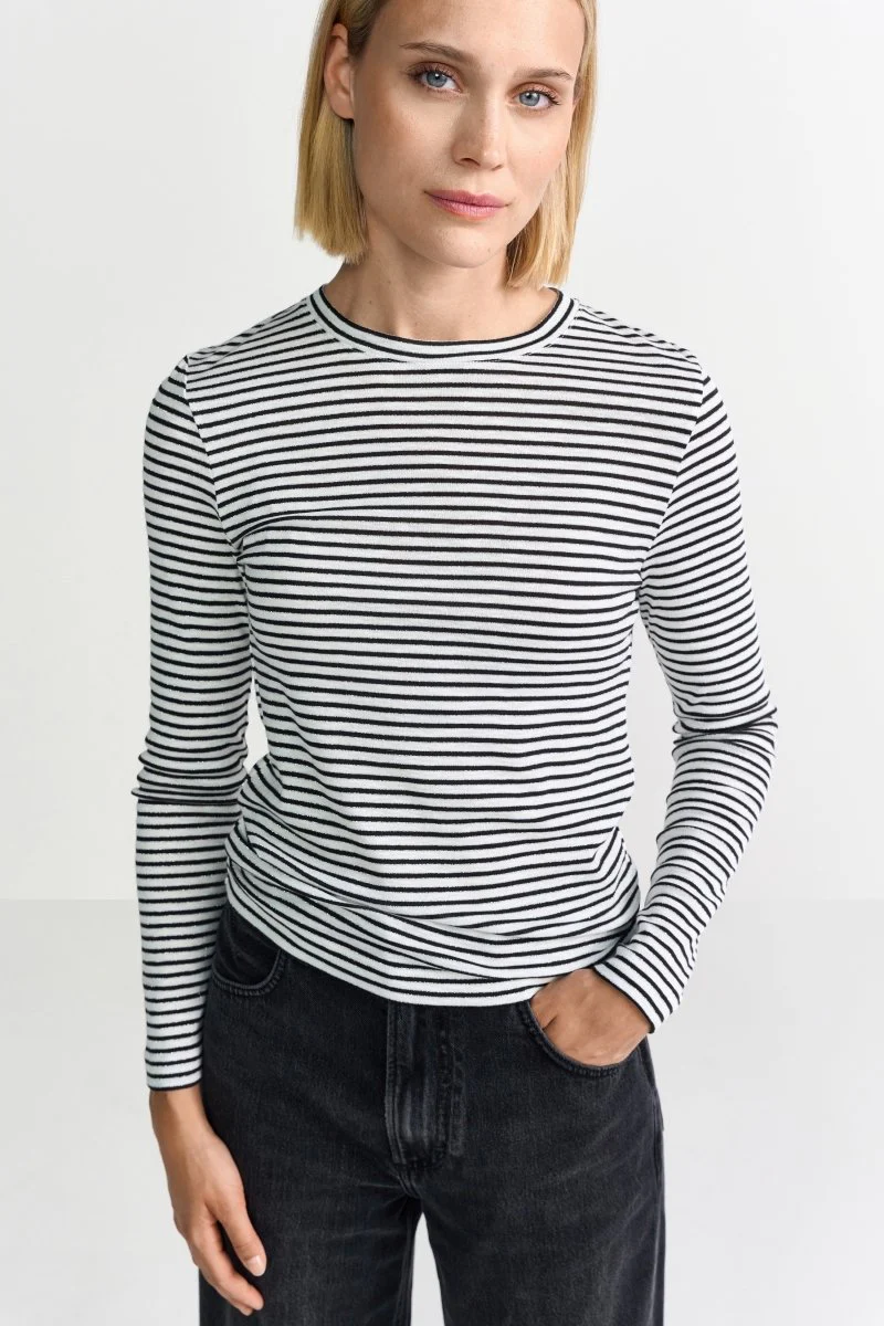 Gestreiftes Langarmshirt