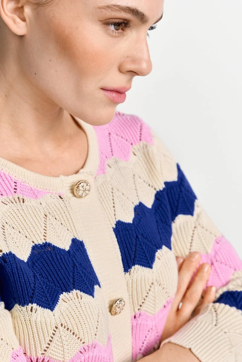 Ajour-Strickcardigan aus Baumwolle - Image 2