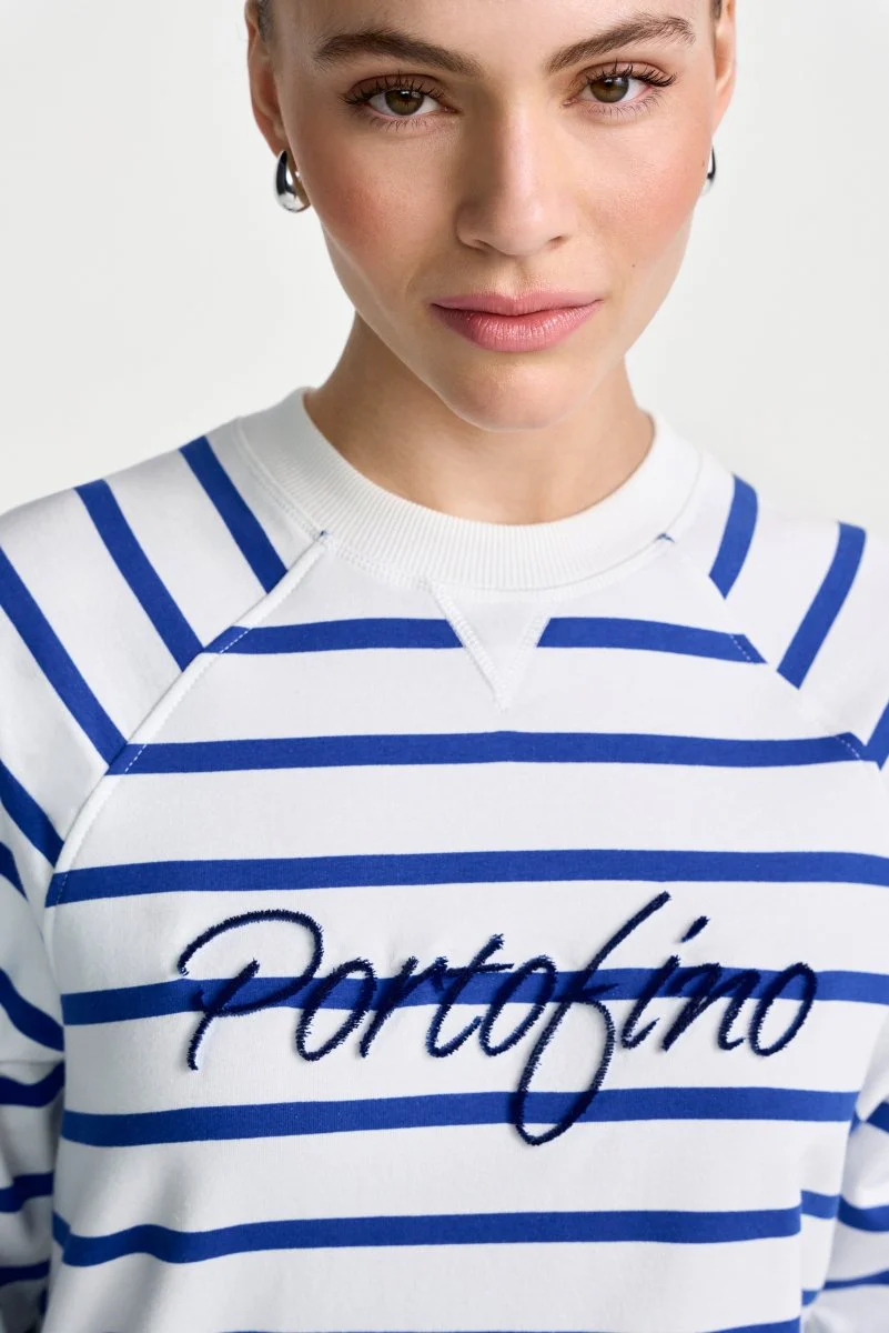 Gestreiftes Baumwoll-Sweatshirt - Image 2