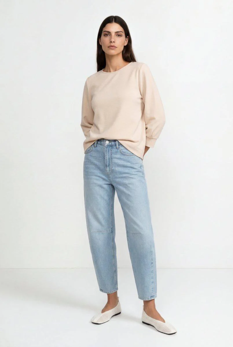 Jersey-Sweatshirt mit Puffärmeln - Image 19