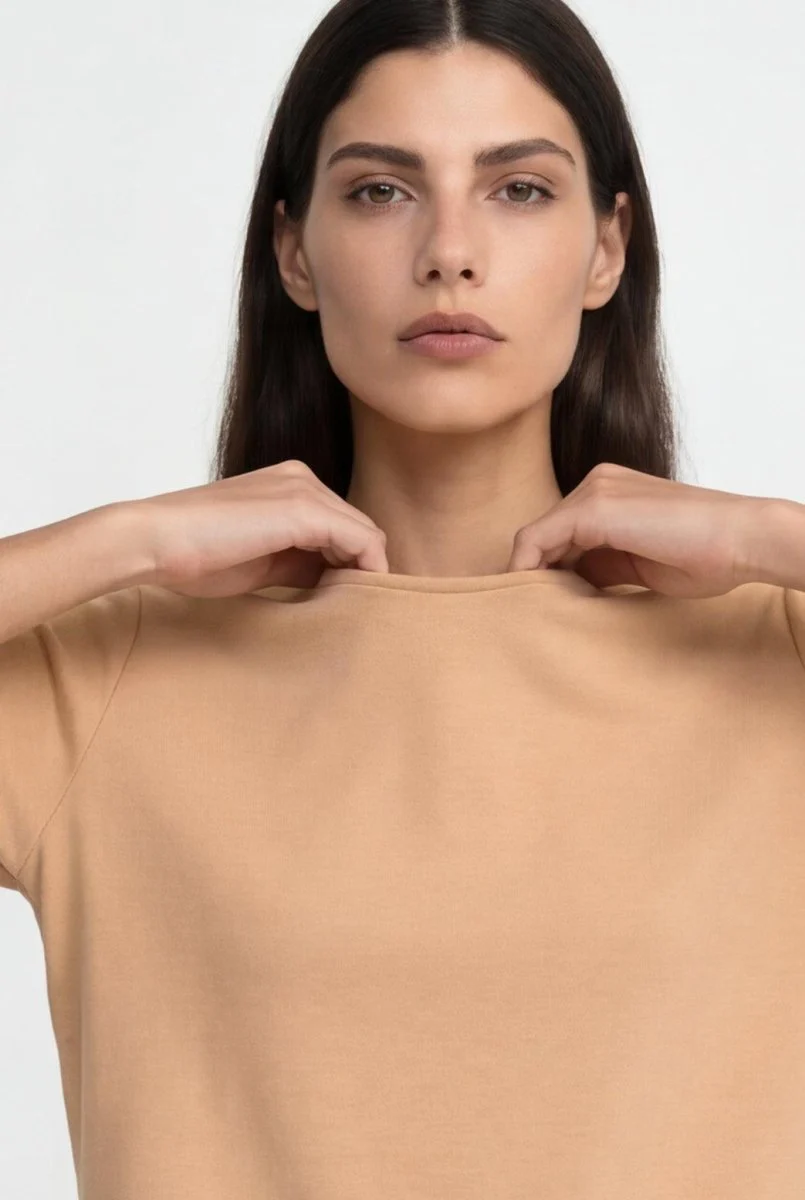 Jersey-Sweatshirt mit Puffärmeln - Image 4