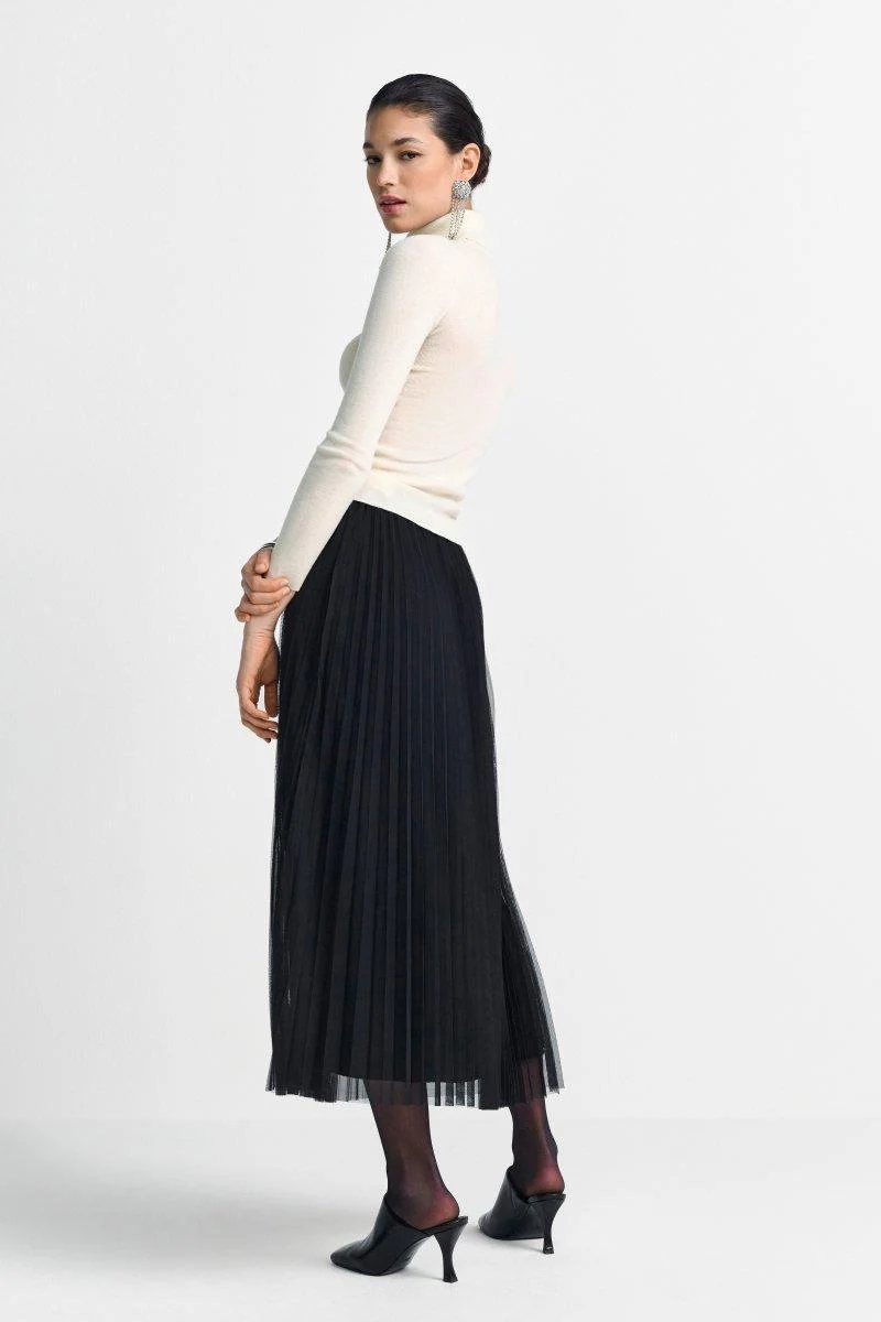 Plissierter Midirock - Image 6