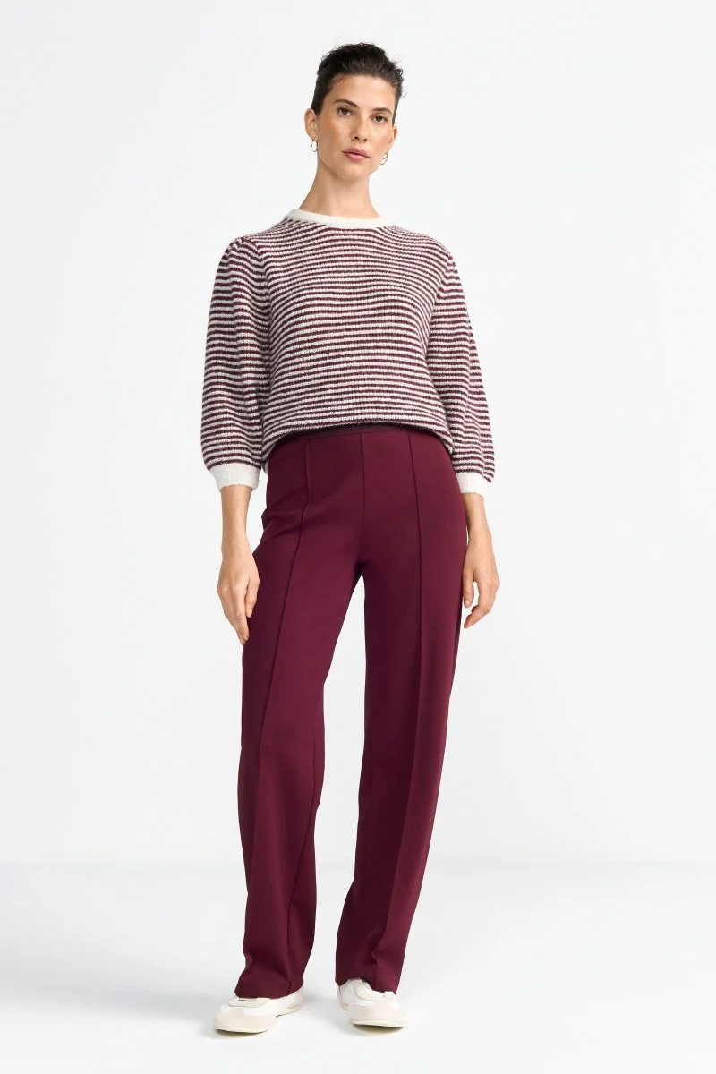 Weite Jerseyhose mit Ziernaht - Image 6