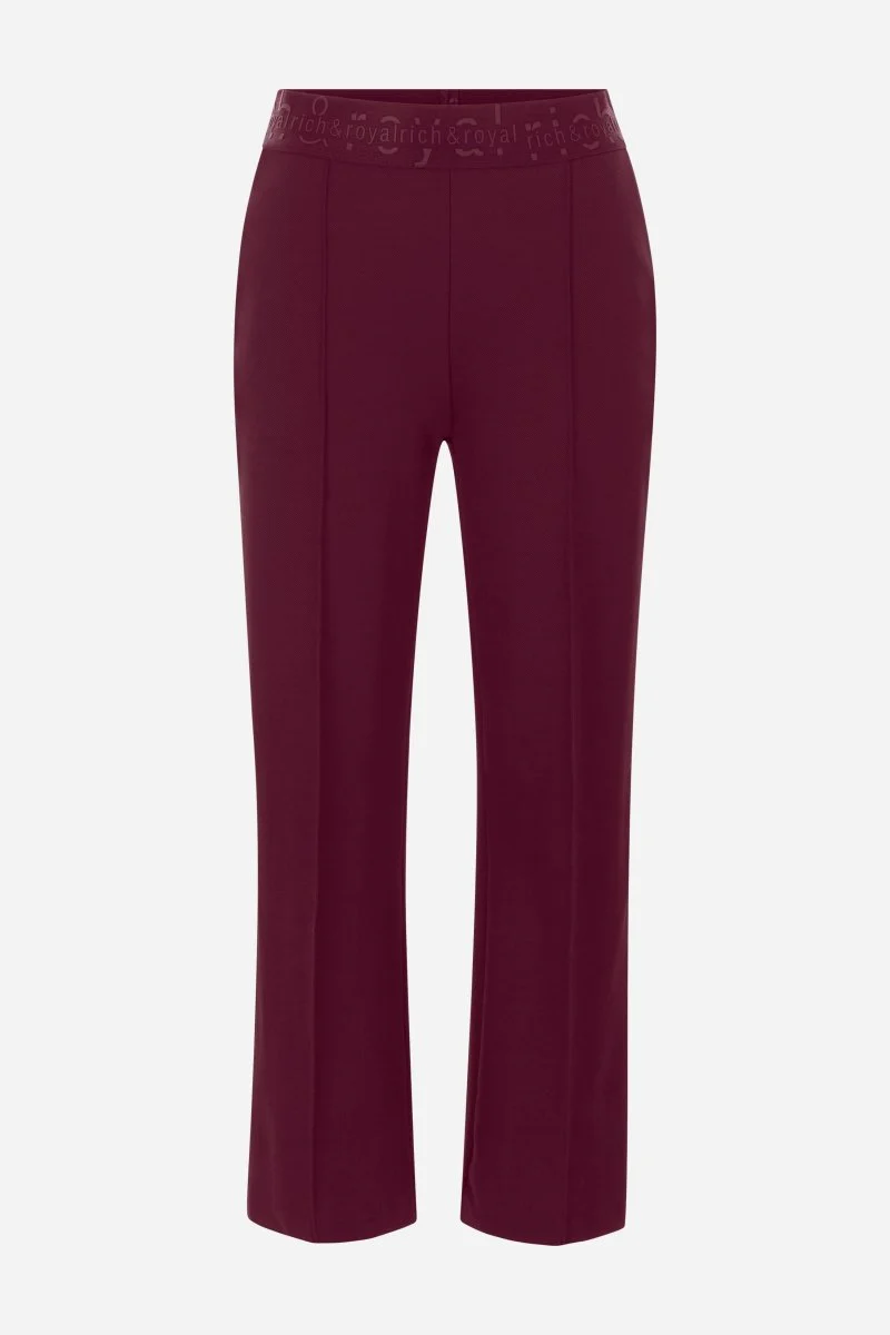 Weite Jerseyhose mit Ziernaht - Image 7